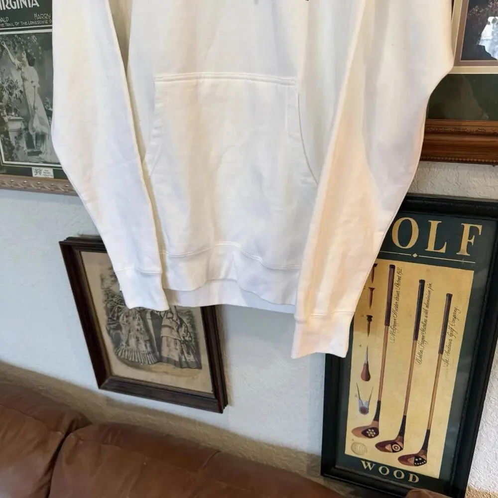 Lana Del Rey White Sweatshirt‎ Tunnel Under Ocean Blvd Unisex Hoodie Size Medium